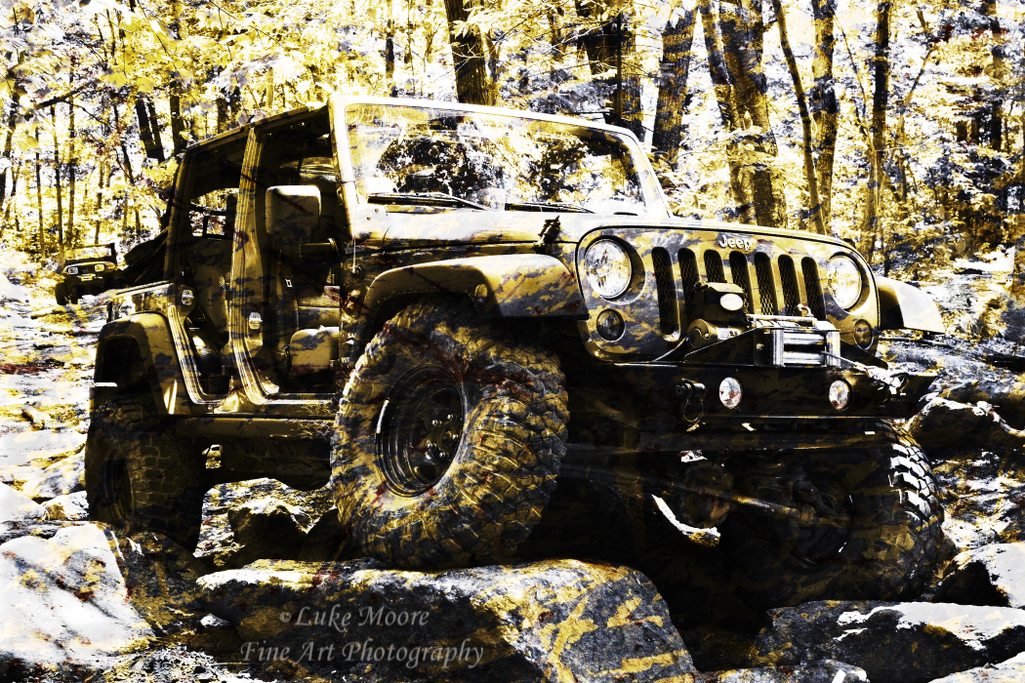 Jeep Wrangler artwork and Jeep art for sale for wall decor and gifts.