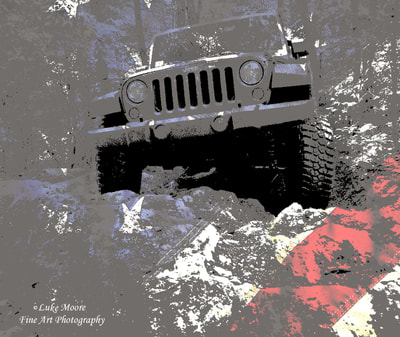 American Flag Patriotic Freedom Grungy Jeep Wrangler JK and JKU Jeep Artwork and Jeep Art and Photography Prints by Luke Moore. 